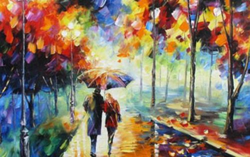 walk in the rain